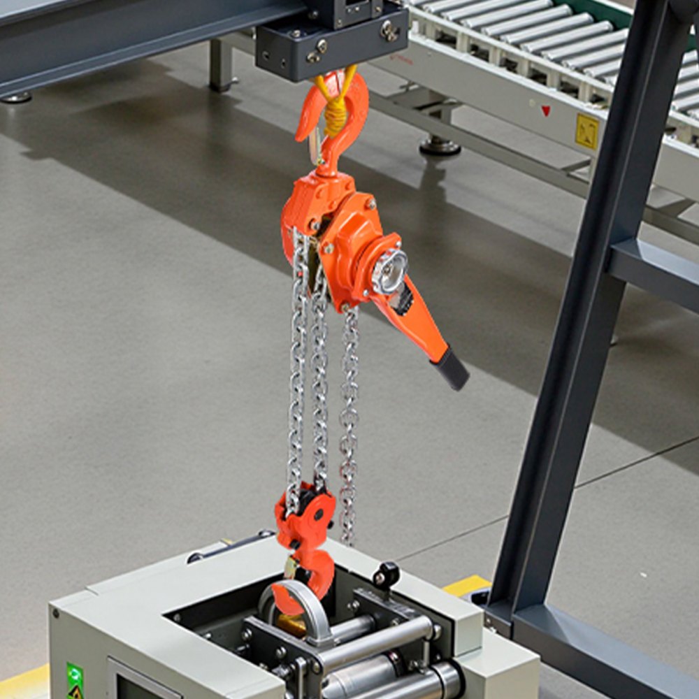 VEVOR Hendeltakel, 6 ton capaciteit, handkettingtakel, 6 m slag, hijstakel met G80 gelegeerd stalen ketting en mechanische dubbele palrem, rateltakel met 360° draaibare haken, voor magazijn, bouw, garage