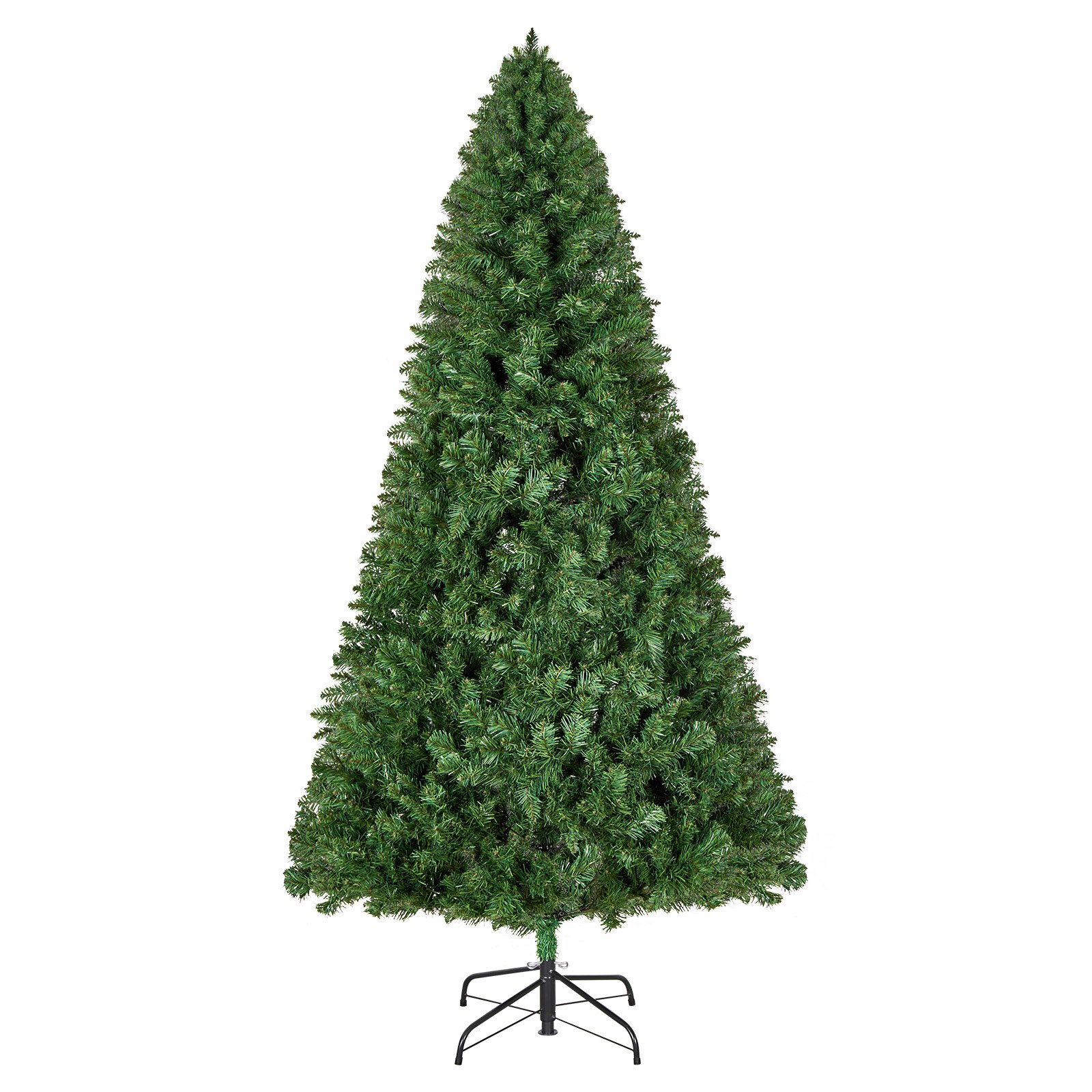 VEVOR Christmas Tree, 7.2ft (2.2m) Artificial Xmas Tree, Full Holiday Decor Trees with 1346 Branch Tips & Sturdy Metal Base for Home Party Office Decoration