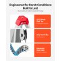 VEVOR Statiefset voor besloten ruimtes, reddingstatief met hijsinrichting, lier van 544 kg, reddingsplatform, 19,8 m kabel, reddingssysteem met valbeveiliging, werkhoogte 1,34–2,15 m