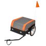 VEVOR Bike Cargo Trailer 88 lbs Heavy-Duty Bicycle Wagon Rear Axle Mount, Foldable Compact Storage Cart with Waterproof Cover, 16-Inch Wheels, Reflectors, Carbon Steel Frame, Fits 22-28 in Bike Wheels