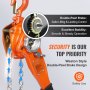VEVOR Rateltakel handmatige kettingtakel 3/4 ton 750 kg capaciteit 1,5 m lang G80 verzinkt koolstofstaal met Weston dubbele pootrem automatische