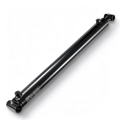 VEVOR dubbelwerkende hydraulische cilinder met een boring van 50,8 mm, een slag van 61 cm, tot 3500 psi, zware gelaste cilinder met dwarsbuis, 25,4 mm penopening en SAE-6 aansluiting voor landbouwmachines en tractoren.