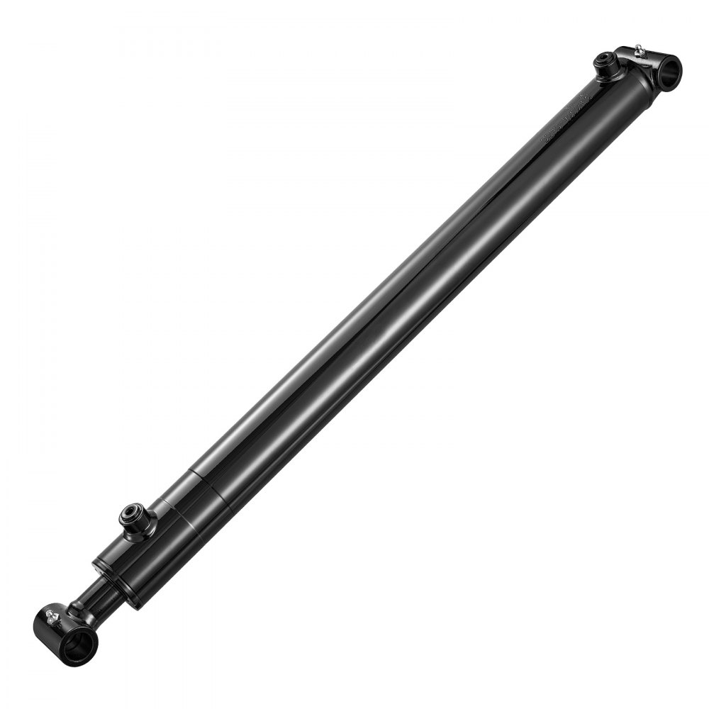 VEVOR dubbelwerkende hydraulische cilinder met een boring van 50,8 mm, een slag van 61 cm, tot 3500 psi, zware gelaste cilinder met dwarsbuis, 25,4 mm penopening en SAE-6 aansluiting voor landbouwmachines en tractoren.