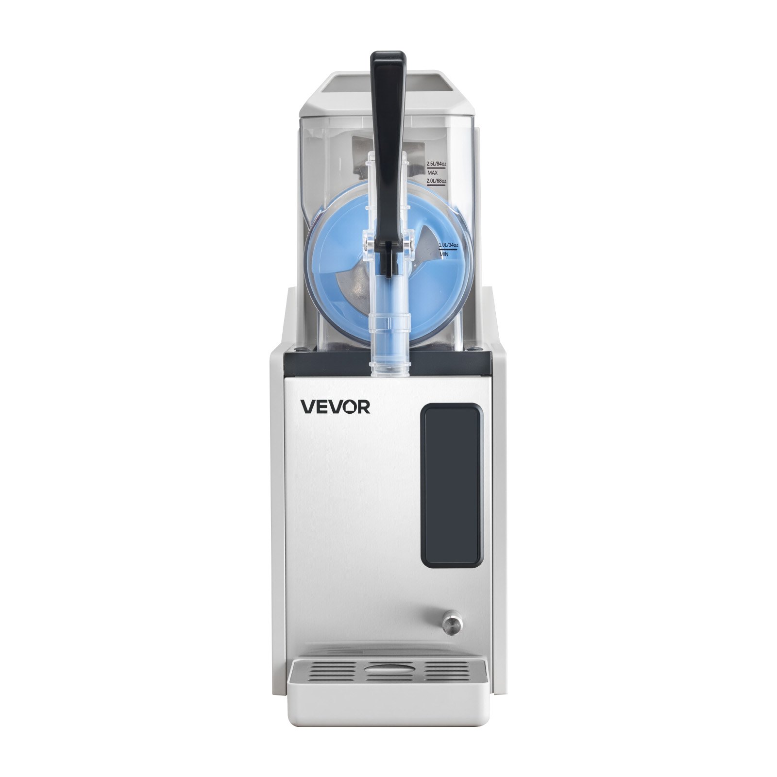 VEVOR Slushmachine 1 x 3 L, slush-ijsmaker 350 W (geen ijs nodig), elektrische margarita-machine met zelfreinigende functie, geschikt voor bevroren margarita's, frappés, milkshakes en shakes.