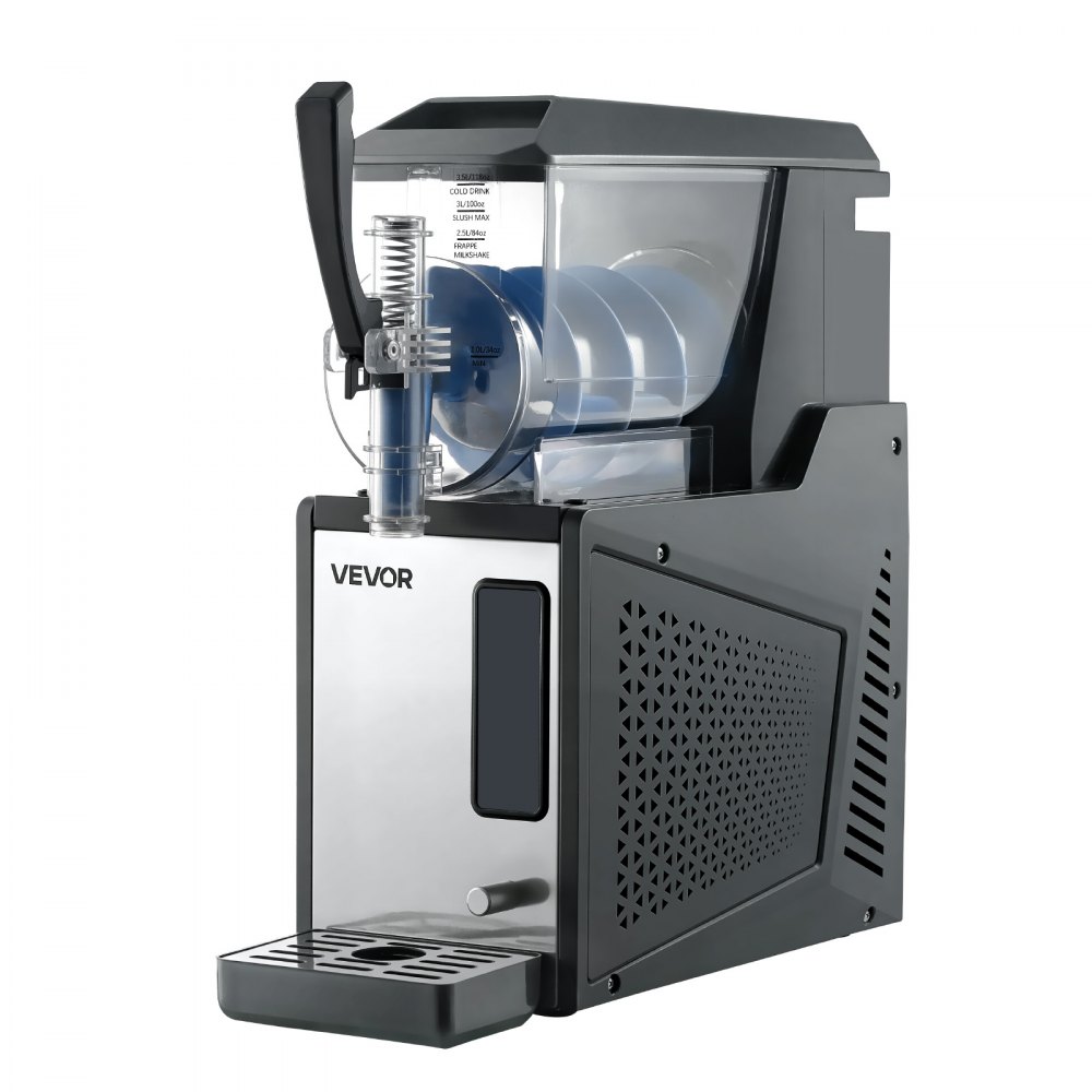 VEVOR Slushie Machine, 4L/135oz No Ice Needed Slushy Machine for Home, Frozen Drink Maker with Single Tank, Margarita Machine with Self-Cleaning, for Frozen Margaritas, Frappés, Milkshake & More