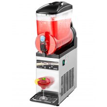 VEVOR Commerciële Slush IJsmachine 15L Roestvrijstalen Slushie Maker, Crushed Ice Machine voor 60 Glazen Margarita's en Smoothies, IJsmachine voor Thuisfeesten, Restaurants en Cafés