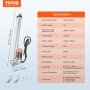 VEVOR 1000N Linear Actuator DC 12V Linear Drive IP54 Electric Linear Motor 300mm Stroke Length Noise Level ≤50dB Electric Door Opener 14mm/s Travel Speed ​​Linear Technology Adjustment Drive
