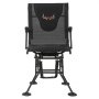 VEVOR Opvouwbare stoel Kampeerstoel Visstoel met armleuningen & Verstelbare draagriem & Stalen frame Opvouwbare stoel Tuinstoel (draagvermogen 136 kg) 360° Stil draaibaar, voor picknick Tuin Buiten