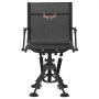 VEVOR Opvouwbare stoel Kampeerstoel Visstoel met armleuningen & stalen frame & verstelbare poten Opvouwbare stoel Tuinstoel (draagvermogen 158 kg) 360° Stil draaibaar, voor picknick Tuin Buiten Vissen