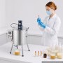 VEVOR Liquid Filling Machine, 30 L Hopper, Heating & Mixing Bottle Filler, for Candle Wax, Lipstick Paste, Lipstick, Stainless Steel Tank, Temperature Control, T-Shaped Mixing Blade, Stable Legs
