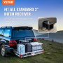 VEVOR 1250 x 568 x 180 mm bagagerek met trekhaak, wilddrager, bagagedrager, laadvermogen 226,8 kg, gemonteerde bagagemand, roestvrij aluminium bagagerek, geschikt voor SUV's, vrachtwagens etc.