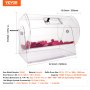 VEVOR Acrylic Raffle Drum, Holds 10000 Tickets or 300 Raffle Balls, Professional Raffle Ticket Spinning Cage with 2 Keys, Transparent Lottery Spinning Drawing, Raffle Ticket Box for Lottery Games Bing