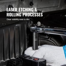 VEVOR professionele dopsleutelset CR-V gelegeerd staal 13-delige dopsleutelset 10-24 mm diepe doppen slagmoersleutel, HRC 42-48 dopsleutel inclusief gereedschapskoffer, metrische schroefuitdraaier