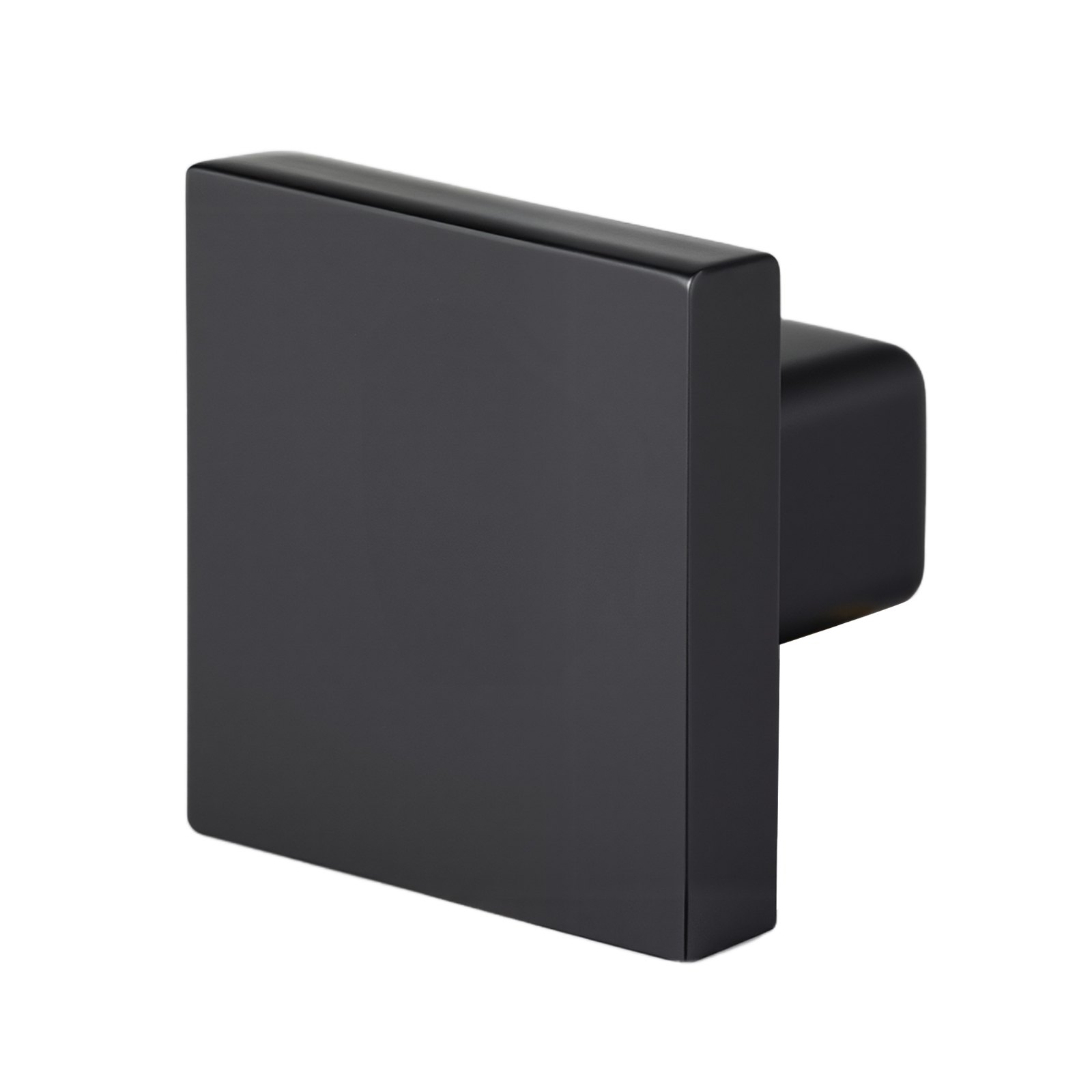 VEVOR meubelknoppen, 10 stuks, 1,25 inch zwarte zinklegering kastknoppen, vierkante massieve keukenknoppen, ladeknoppen met schroeven voor badkamer, kasten, laden, keuken