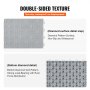 double-sided non-slip VEVOR garage tiles with diamond surface and bottom grid pattern for enhanced grip.