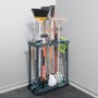 VEVOR Tuingereedschapstandaard 75x35x82cm Gereedschapshouder Organizer PP Multifunctionele Tuingereedschap Opbergrek 10 Gereedschapsvakken Anti-kantelsysteem Tuingereedschaphouder Bezemhouder Garage Tuinkamer