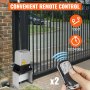 VEVOR Automatic Sliding Door Opener Gear Drive 1500 kg Infrared Sensor Remote Control Range 70 m for Front Gate