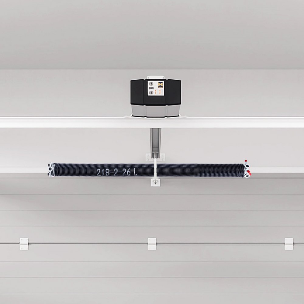 VEVOR Garagedeur Torsieveren (Φ 5,54 x Φ 50,8 x 668 mm) 16.000 cycli, zwart gecoat voor vervanging, garagedeurveren met antislip wikkelstangen, handschoenen en installatiesleutel