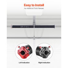 VEVOR Torsieveren voor Garagedeuren Paar Φ5.72xΦ50.8x610mm met Wikkelstaven