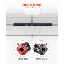 VEVOR Torsieveren voor Garagedeuren Paar Φ6.35xΦ50.8x787mm met Wikkelstaven