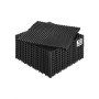 VEVOR Interlocking Drainage Mat 31 x 31 cm Modulaire Interlocking Matten, 12 stuks Interlocking Drainage Matten, Antislip Zwarte Vloertegels & Douchemat, voor Garage Tuin