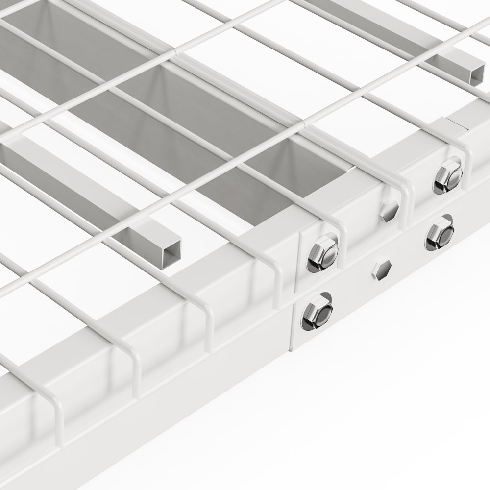 VEVOR Overhead Garage Storage Rack, 36x96 inch Garage Ceiling Storage Racks, Heavy Duty Adjustable Cold Rolled Steel Racks for Garage Storage, Organization, 600 lbs Load Capacity, 22''-40", White