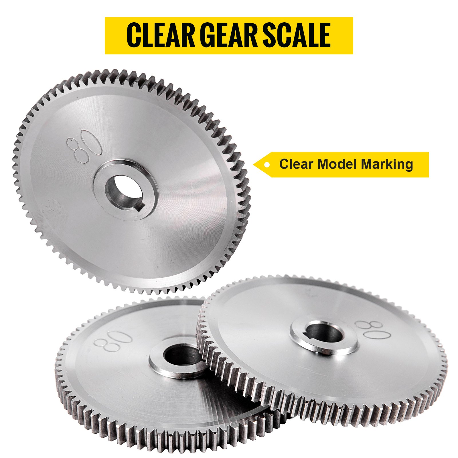 VEVOR Draaibank Metalen tandwielen Tandwiel Metalen tandwielset 27 Stks Draaibank Accessoires set voor Mini-draaibanken Draaibank Tandwielset Geschikt Zijn