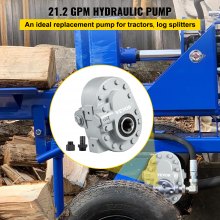 VEVOR hydraulische pomp 21,2 GPM hydraulische motor 540 RPM houtklover 2250 PSI hydraulische kloofmachine SAE 12 uitlaatpoort hydraulische pomp voor houtklover voor vrachtwagen Achterkleplift, schaarlift, kantelen