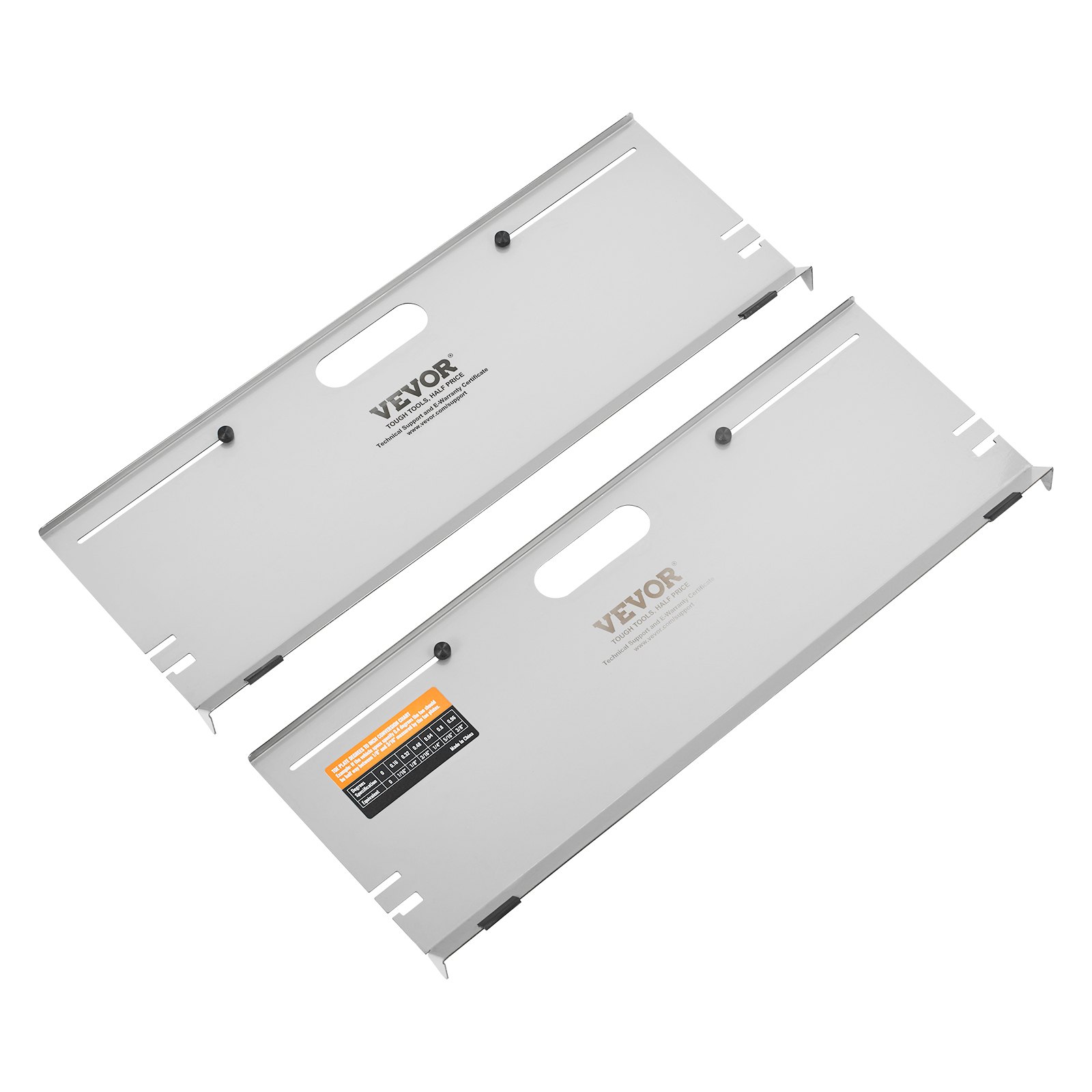 VEVOR Wieluitlijner, 2-pack wieluitlijnplaten, roestvrijstalen teenhoekmeetplaat, 4 uitlijnstaven en magnetische sleuven, inclusief meetlinten en omrekentabel