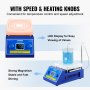 VEVOR Magnetic Stirrer Hot Plate, Max 300°C, 0-2000 RPM Heating Plate, 5000ml Hot Plate Stirrer with LED Screen, Support Stand and Stirring Rods Included, 500W Heating Power