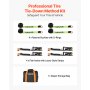 VEVOR Wheel Chock Tie-Down Kit, Tire-Style Trailer Tie Down Strap, Car Tie Down Kit with Flat Hook, Break Strength 10009 lbs & Working Load 3333 lbs Motorcycle Tie-Down System for ATVs, SUVs, Trailers