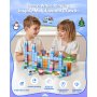 VEVOR Magnetische Bouwstenen 150 Stukken Gletsjerkasteelset STEM Montessori Blokkenset