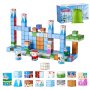 VEVOR Magnetische Bouwstenen 150 Stukken Gletsjerkasteelset STEM Montessori Blokkenset