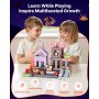 VEVOR Magnetische Bouwstenen 150 stuks Donkere Kasteelset STEM Montessori Speelgoed