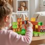VEVOR Magnetische Blokken, Set van 100 Magnetische Blokken, Magnetische Bouwkubussen voor Kinderen, STEM Montessori Sensorisch Speelgoed als Kerst- en Verjaardagscadeau, Constructiestapel Speelgoed voor Jongens en Meisjes vanaf 3 Jaar
