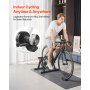 VEVOR Fietsroltrainer voor 660,4-736,6 mm / 700C wielen, 6 weerstandsniveaus, opvouwbare magnetische fietstrainer Hometrainer met snelspanner en voorwielondersteuning Zwart