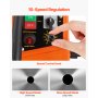 VEVOR magnetische boormachine, 1450W motor, 2-inch boordiameter, 2878 lbf, draagbare elektrische magnetische boormachine met 6 kernboren, boormachine voor metalen oppervlakken, doe-het-zelf