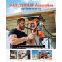 VEVOR professionele kernboormachine magneetboormachine magneetkracht 12500 N, 850 rpm 1450 W magneetboormachine 40 mm max. magneetkernboorsysteem voor scheepsbouw, bruggenbouw etc. Oranje