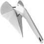 VEVO14LB 7KG Stainless Steel Delta Style Boat Anchor Boats From 20-35 FT Heavy Duty Triangular Anchor