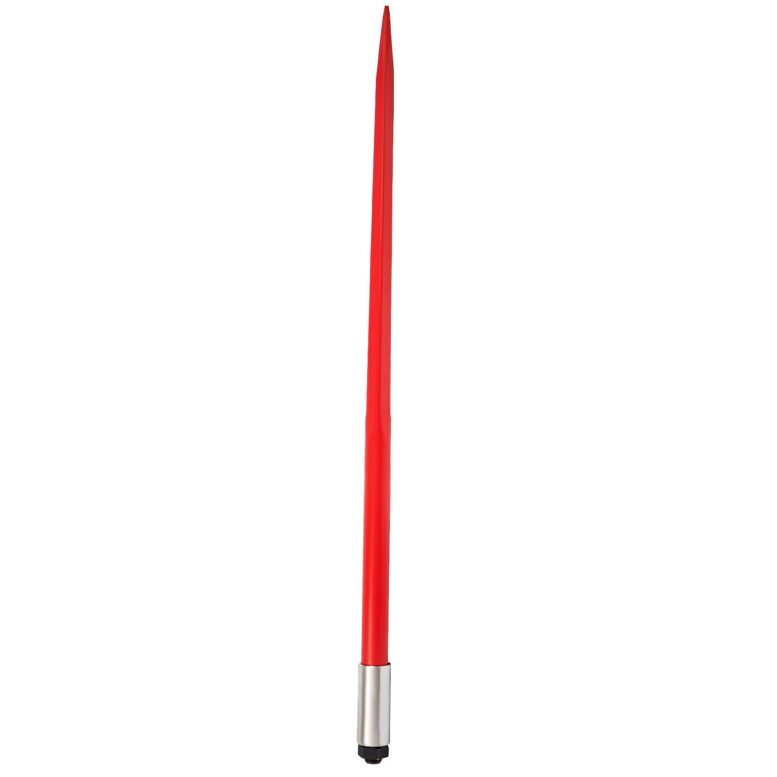 VEVOR hooispike, 49-inch balenspike, capaciteit 4500 lbs, snel te bevestigen vierkante hooispike, 1 3/4-inch breed, rood gecoate balenvorken, balenspike met zeskantmoer en huls voor scheppen, tractoren, laders