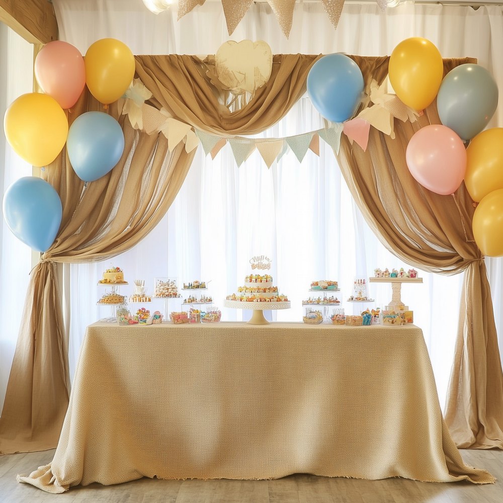 VEVOR Jute Stof, Jute Stof Rol, 50x50 Hoge Dichtheid Brede Natuurlijke Jute Stof Rollen, 355mmx45.7m, voor Decoratie, Ambachten, Bruiloften, Tuinieren, Planten & Bomen Winterhoes