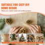 VEVOR Burlap Fabric Roll, 14” x 30 ft & 50 x 50 High Density Wide Natural Burlap Fabric Rolls, Jute Fabric Burlap Tree Wrap Roll, for Decor, Crafts, Wedding, Gardening, Plant & Tree Winter Covering