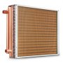 VEVOR heat exchanger with copper tubing and finned design, ideal for efficient heat transfer.