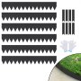 VEVOR Steel Landscape Edging, 6-pack Steel Garden Edging Borders, 40" L x 6" H Strips, Hammer-in Edging Border with 8 Clips, Bendable Metal Landscape Edging for Yard, Garden, Lawn