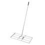 VEVOR Lawn Leveling Rake, Lawn Leveler with 83.9 in Handle, 48x10 in Ground Plate, Rust-Resistant Carbon Steel Soil Leveler, 2 Heights Adjustable, Effort Saving Lawn Leveling Tool for Yard Golf Court