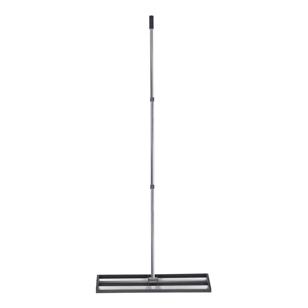 VEVOR gazonhark 255x763 mm, gazonnivelleerhark met extra lange steel van 210 cm, oppervlakte-nivelleerder incl. handschoenen, nivelleerhark, gazonhark voor het egaliseren van tuinen en golfbanen