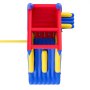 VEVOR Opblaasbaar Springkussen, Premium Buitenspeelhuis Trampoline, Springkussen met Blower, Glijbaan en Opbergtas, Familie Tuin Springkussen, 465 x 260 x 235 cm
