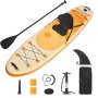 VEVOR Opblaasbaar Stand Up Paddle Board (323 x 83,8 x 15,2 cm) Paddleboard met één zitplaats, complete set inclusief pomp, peddel, vin, rugzak, enkelband, riem, voor tieners en volwassenen
