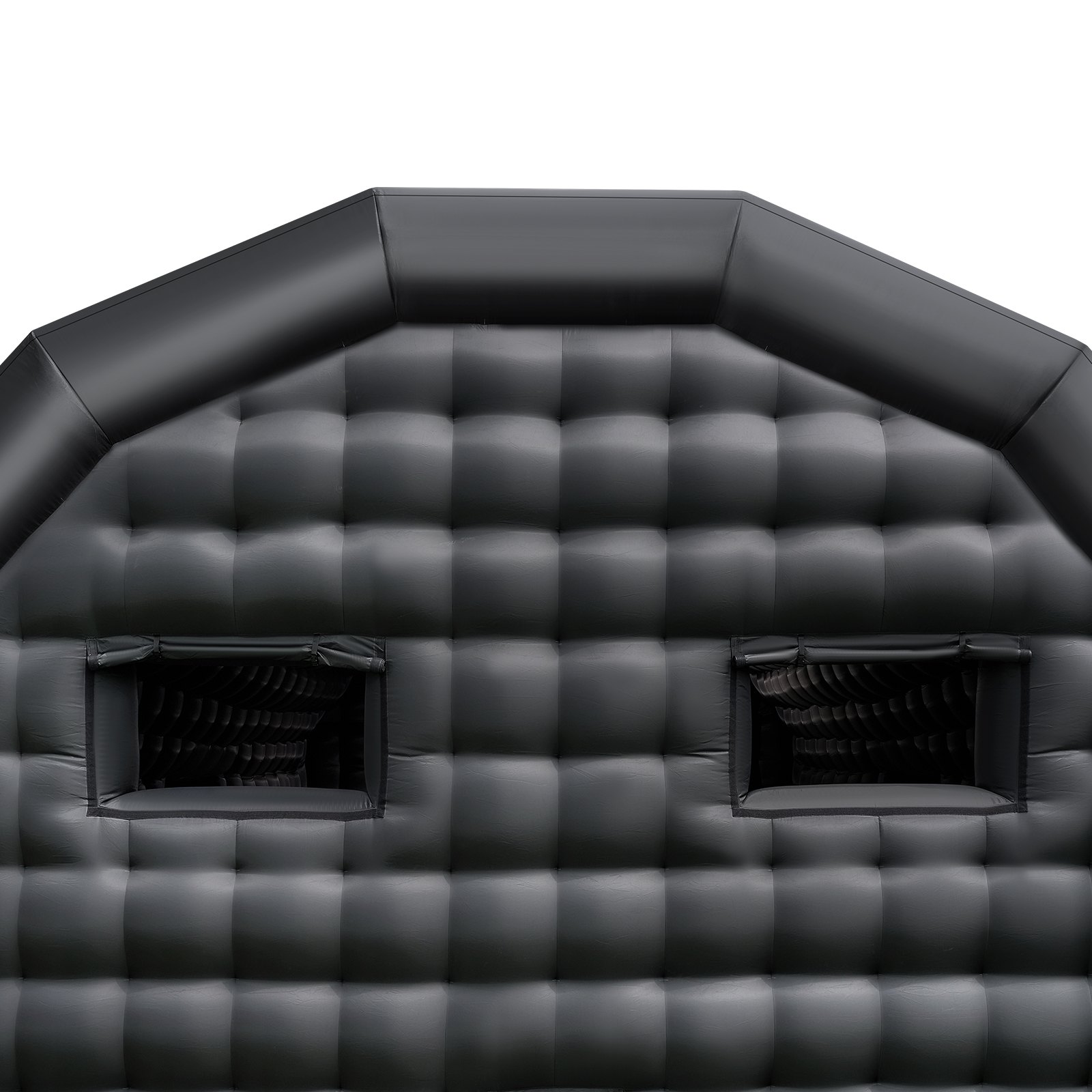 VEVOR Opblaasbare feesttent 8x6x4 m, kubustent voor discotheek, paviljoen bruiloftstent met 1100W blower, zandzak, 2 ramen voor evenementen, verjaardagen, bruiloften, zwart