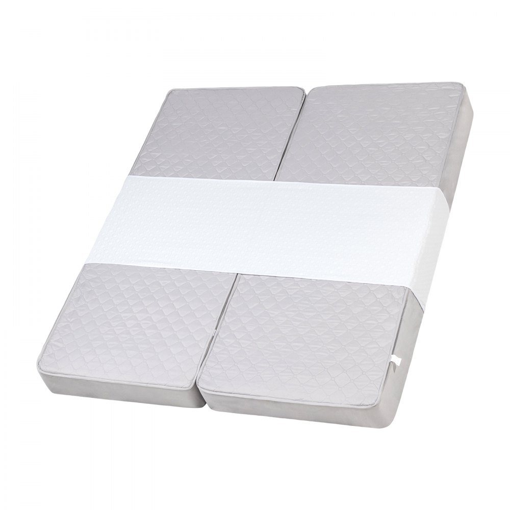 VEVOR Bed Bridge, King Bed Converter Kit, Split King Gap Filler for Adjustable Bed Mattress Connector Mattress Gap Filler with Heavy Duty Metal Buckle Strap 25D Memory Foam (100" L x 24" W)